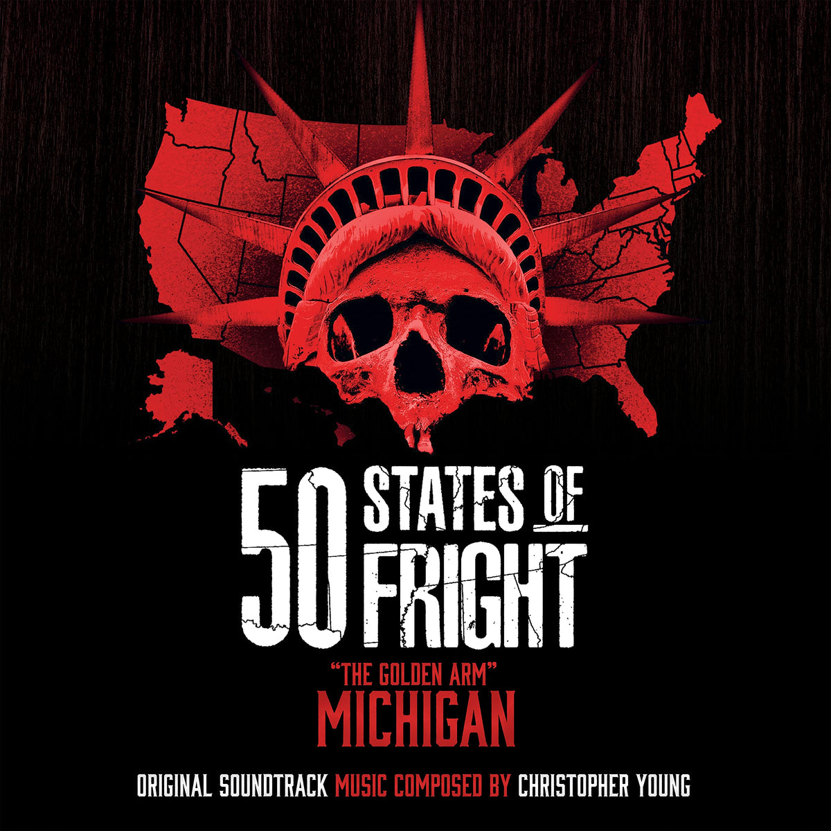 Christopher Young – 50 States of Fright vinyl record cover