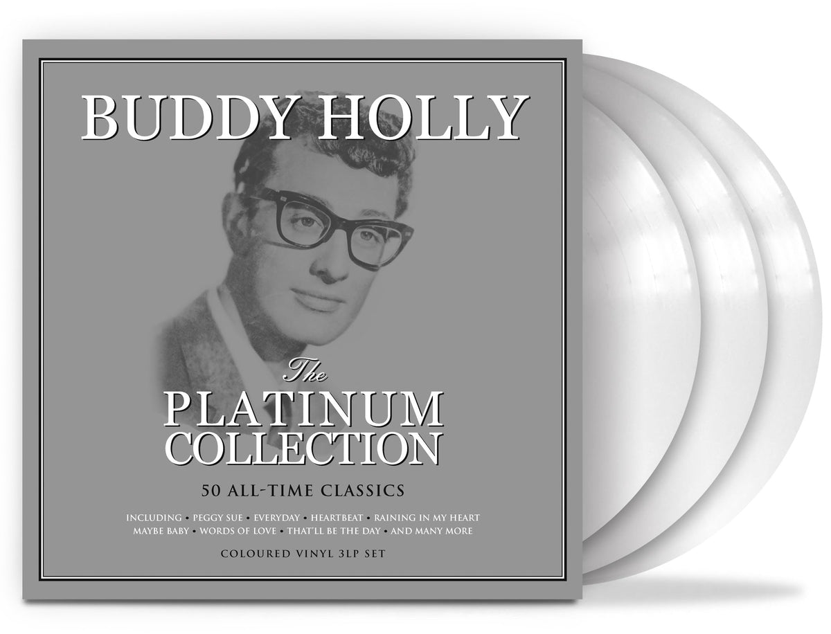 Buddy Holly – The Platinum Collection (White Vinyl) vinyl record cover