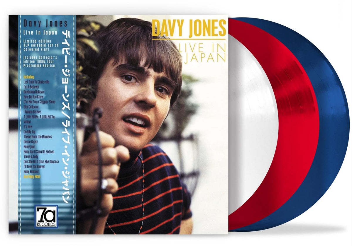 Davy Jones – Live In Japan (Coloured Vinyl) vinyl record cover