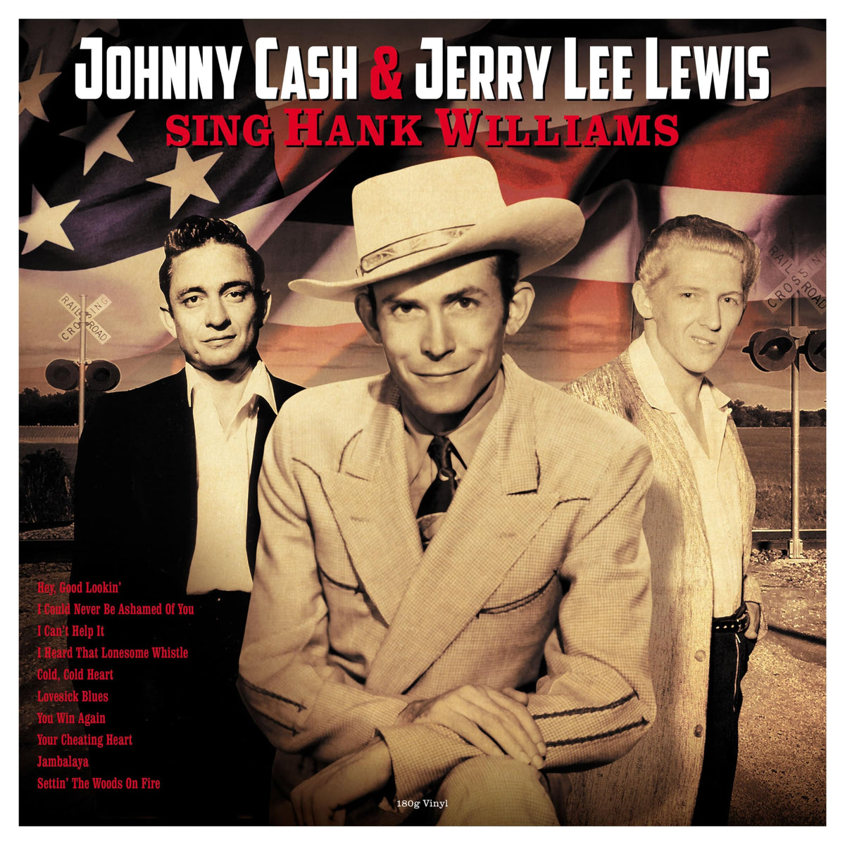 Johnny Cash & Jerry Lee Lewis – Sing Hank Williams vinyl record cover