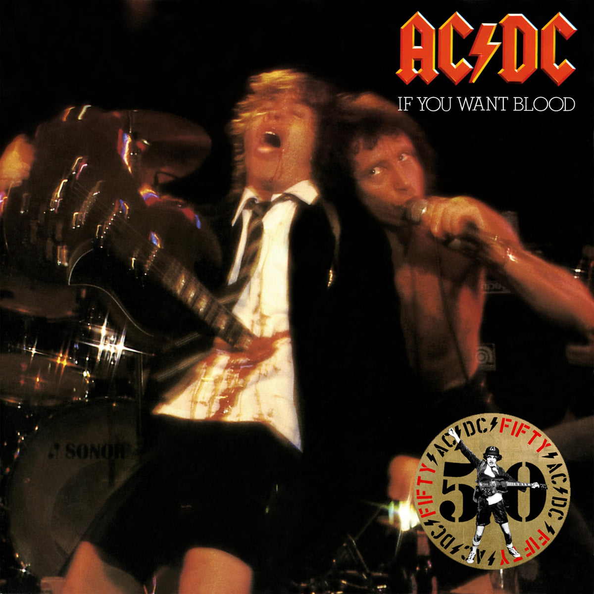 Ac/Dc – If You Want Blood, You've Got It (50th Anniversary Gold Vinyl) vinyl record cover