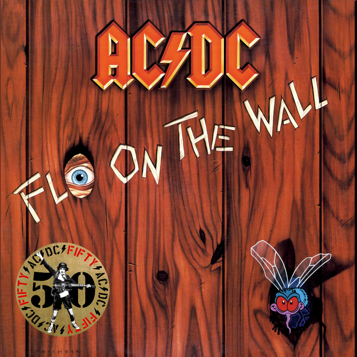 Ac/Dc – Fly On the Wall (50th Anniversary Gold Vinyl) vinyl record cover