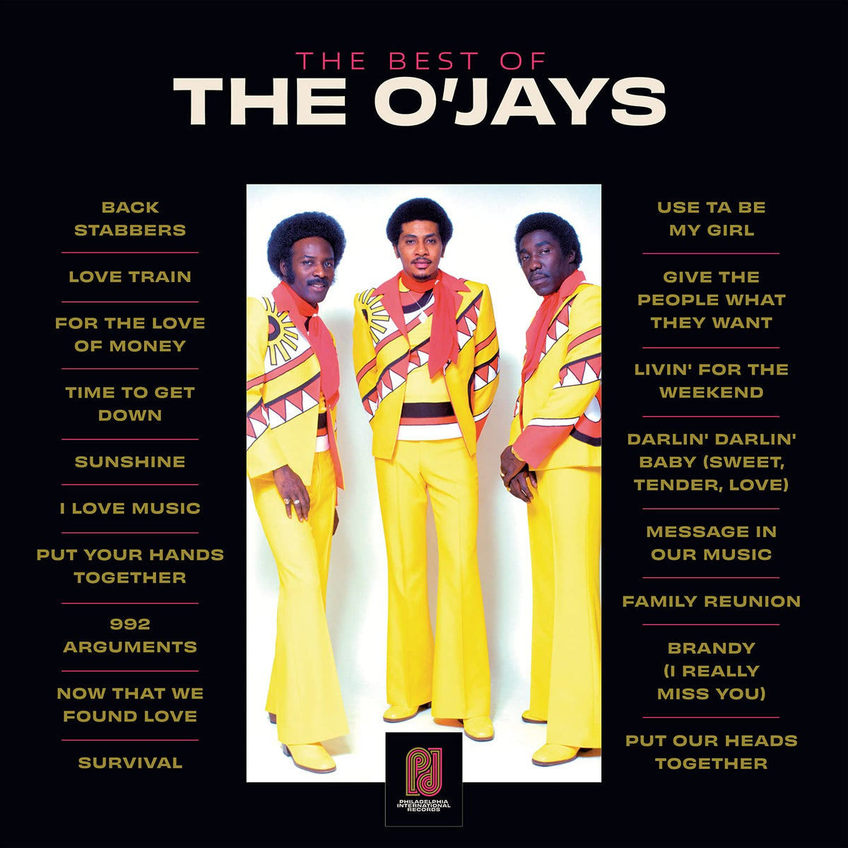 The O'Jays – The Best of the O'Jays vinyl record cover