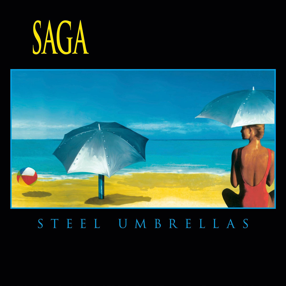 Saga – Steel Umbrellas vinyl record cover