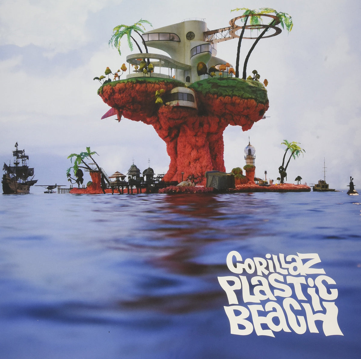 Gorillaz – Plastic Beach vinyl record cover