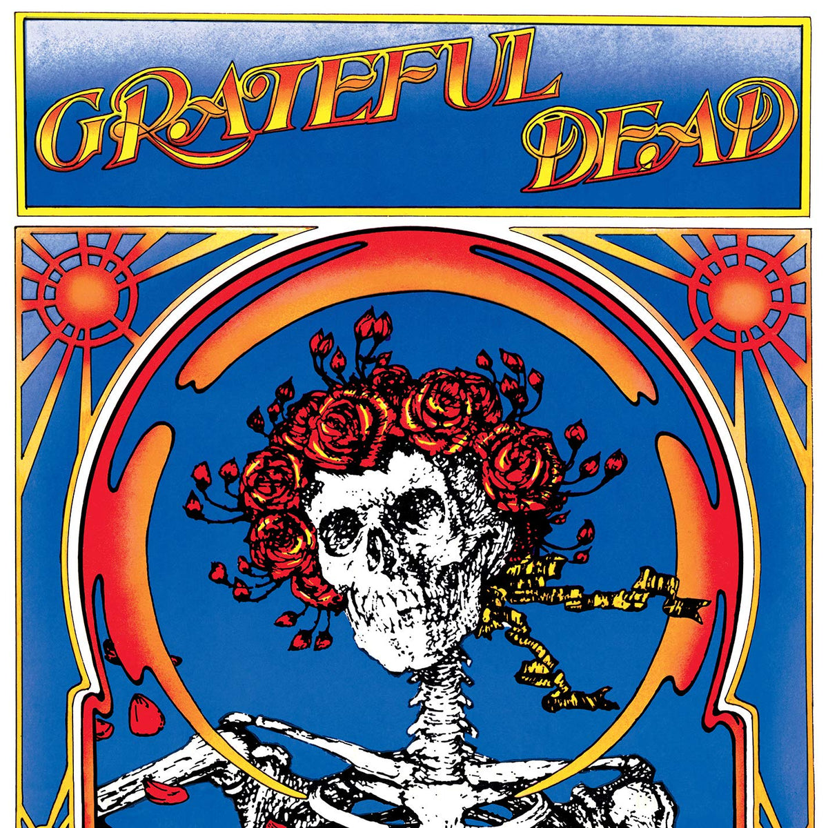 Grateful Dead – GRATEFUL DEAD (SKULL & ROSES) [LIVE] [2021 REMASTER]  by GRATEFUL DEAD (2LP) vinyl record cover
