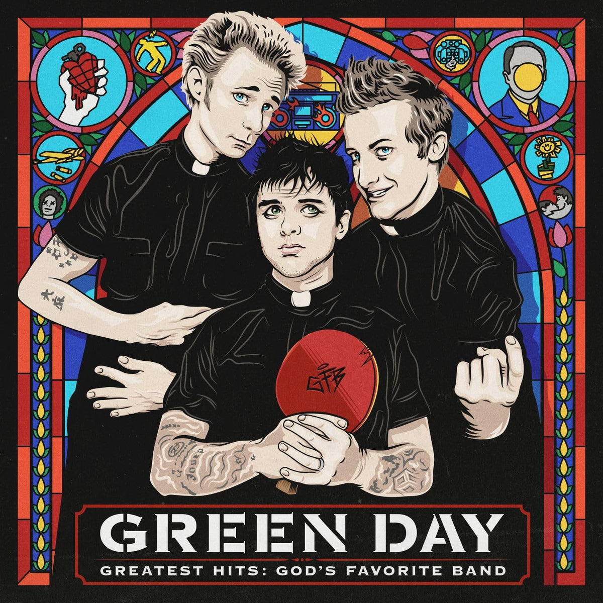 Green Day – Greatest Hits: God's Favorite Band vinyl record cover