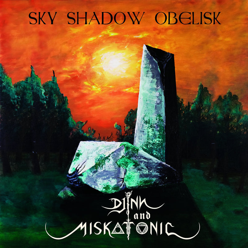 Sky Shadow Obelisk/Djinn & Miskatonic – Split vinyl record cover