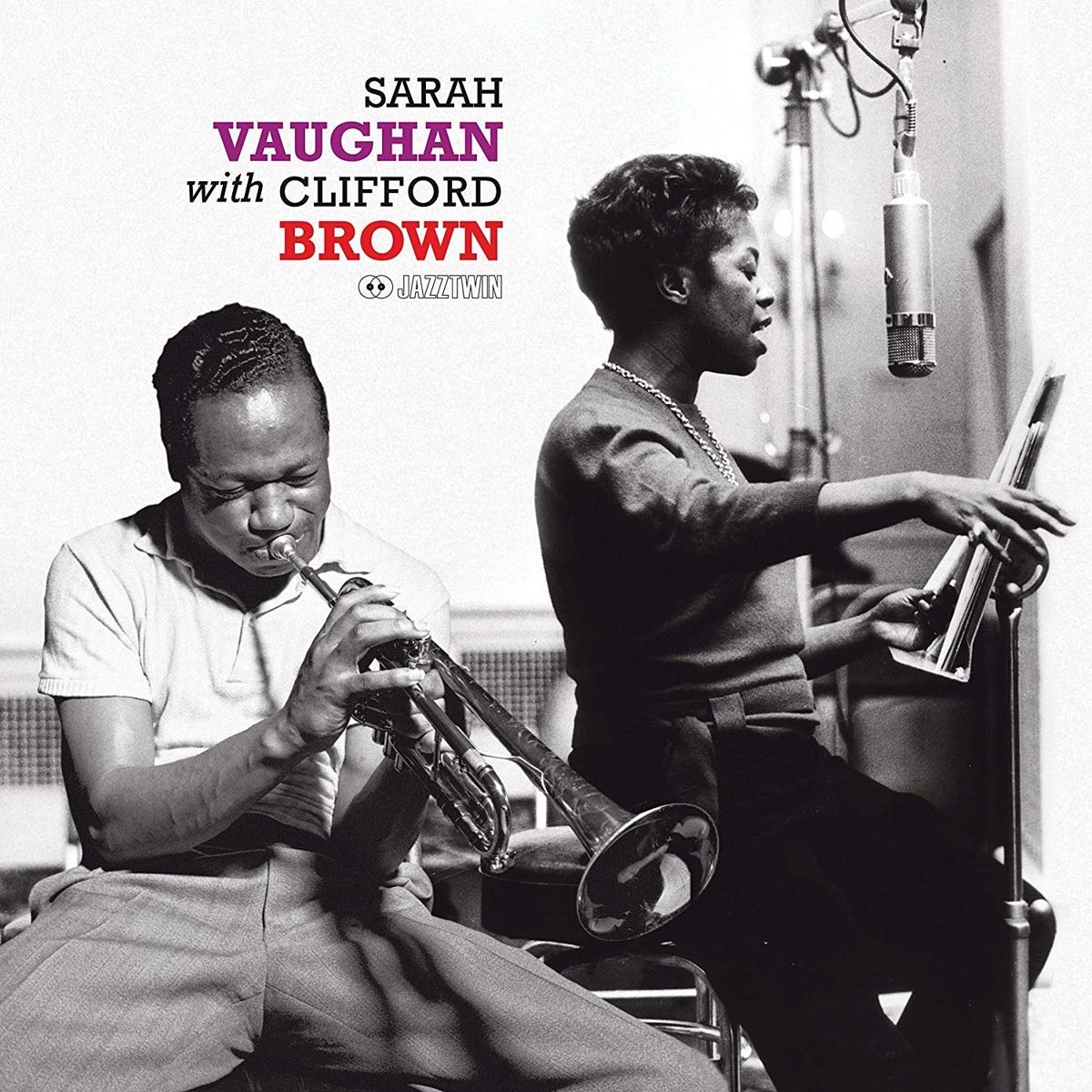 Sarah Vaughan – Sarah Vaughan With Clifford Brown vinyl record cover