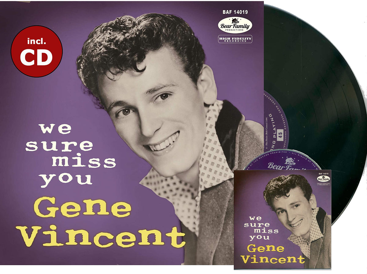 Gene Vincent – We Sure Miss You vinyl record cover