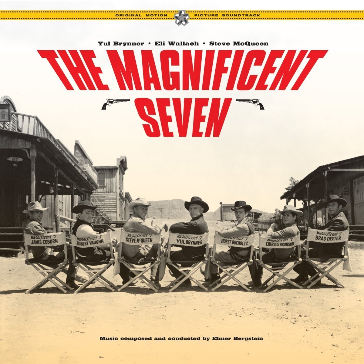 Elmer Bernstein – The Magnificent Seven vinyl record cover