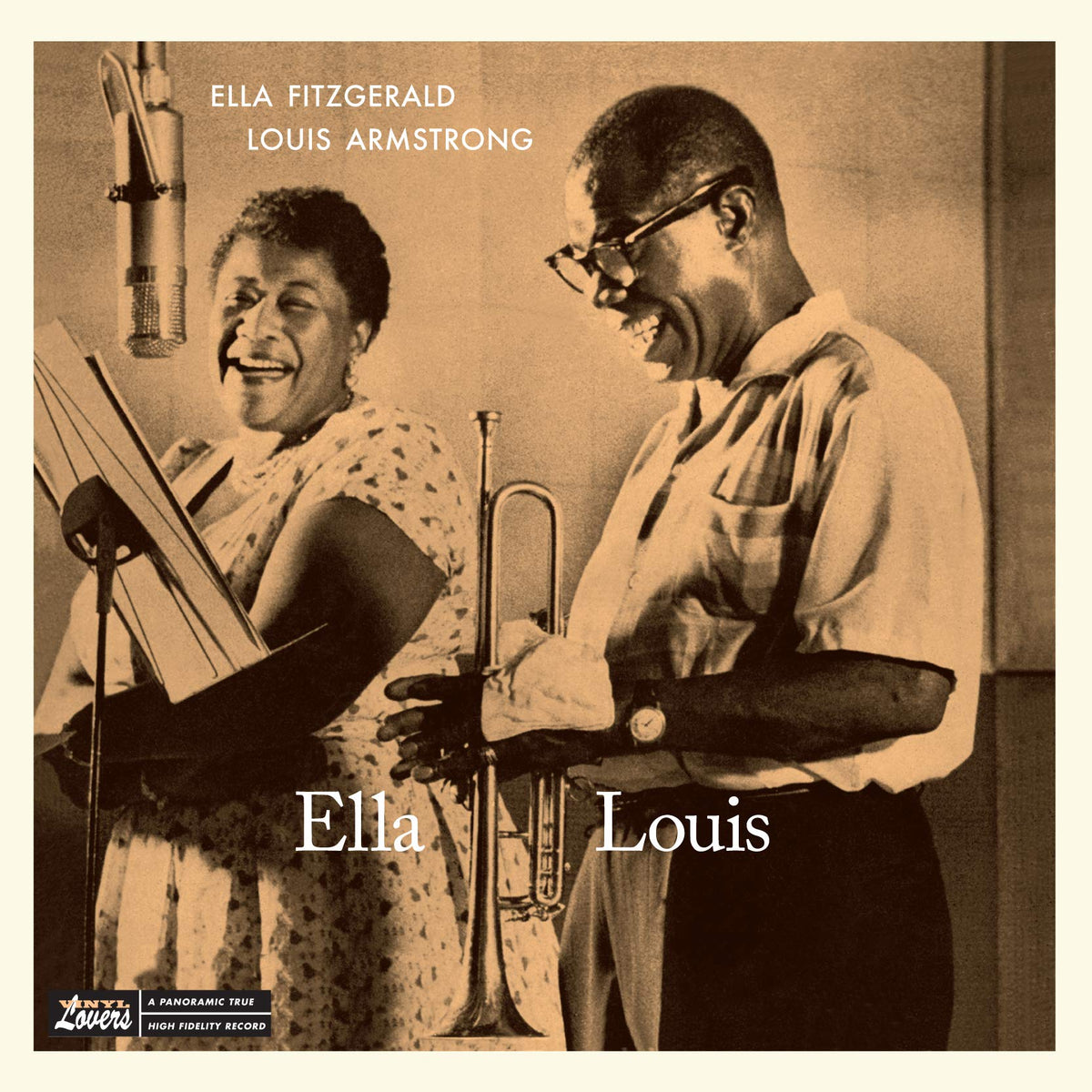 Ella Fitzgerald & Louis Armstrong – Ella & Louis vinyl record cover
