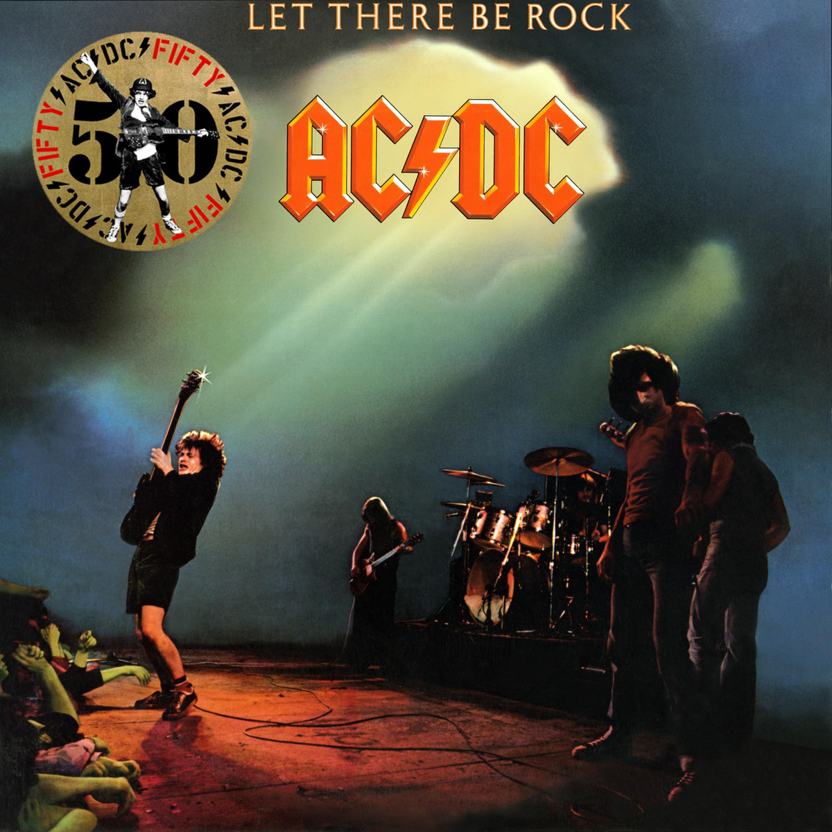 Ac/Dc – Let There Be Rock (50th Anniversary Gold Vinyl) vinyl record cover