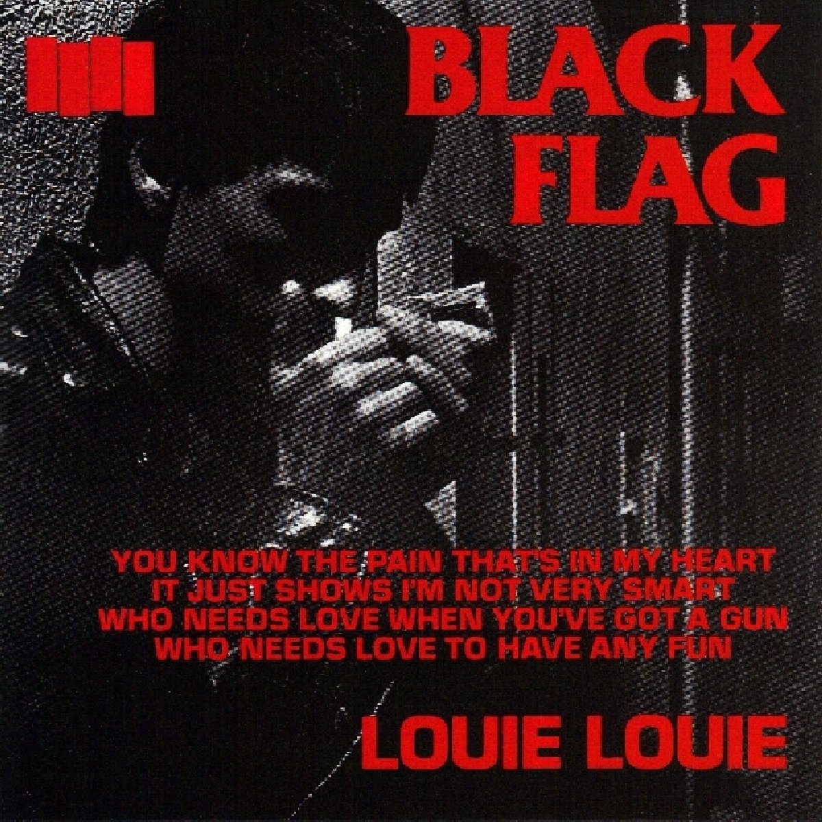Black Flag – Louie Louie (7 INCH VINYL SINGLE)(LP)  by Black Flag vinyl record cover