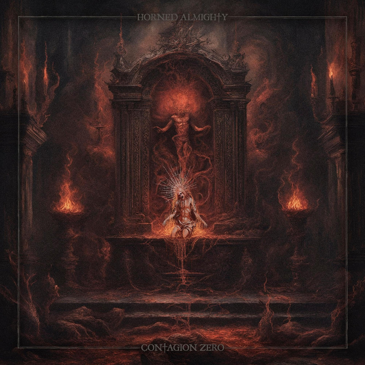 Horned Almighty – Contagion Zero (Coloured Vinyl) vinyl record cover