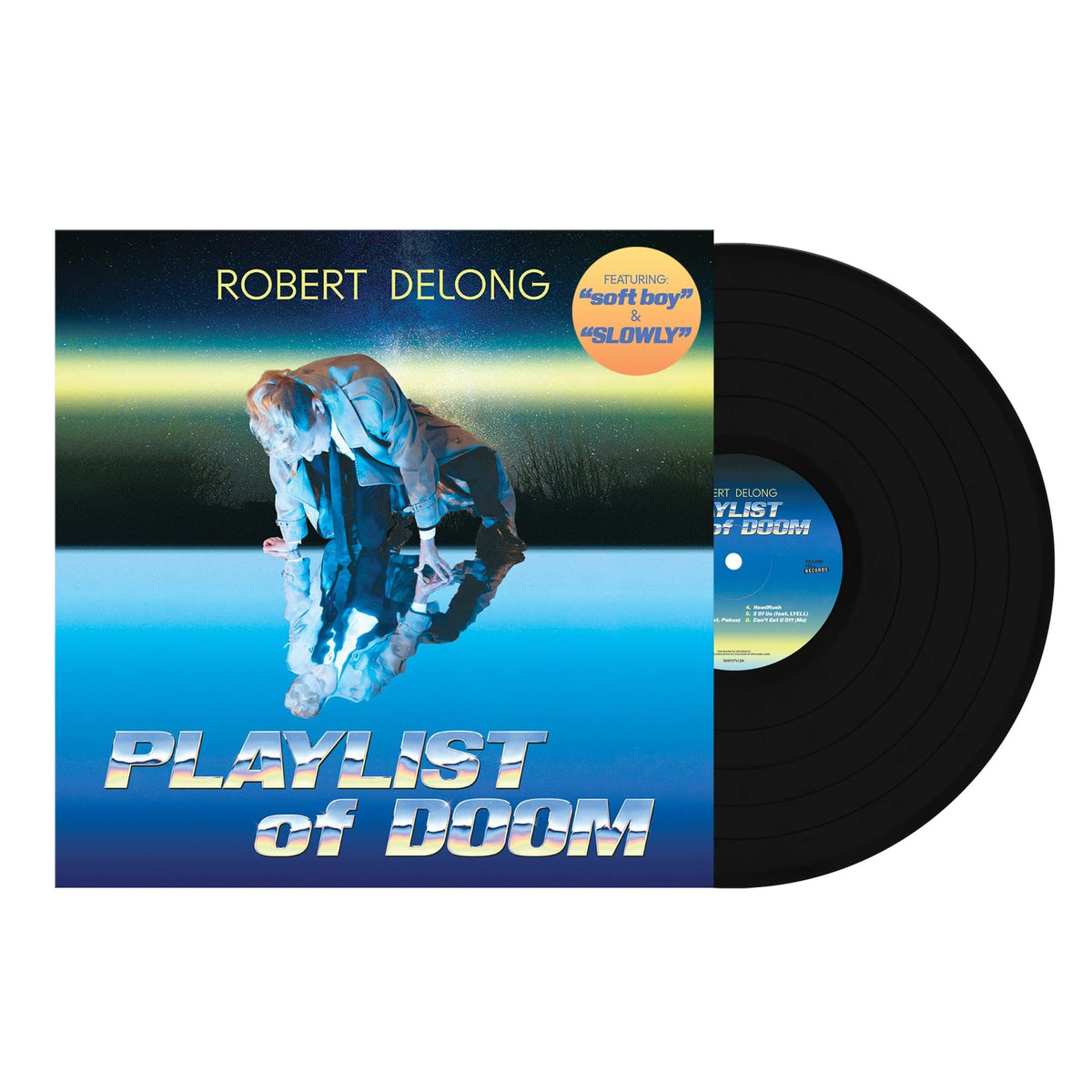 Robert DeLong – PLAYLIST of DOOM vinyl record cover
