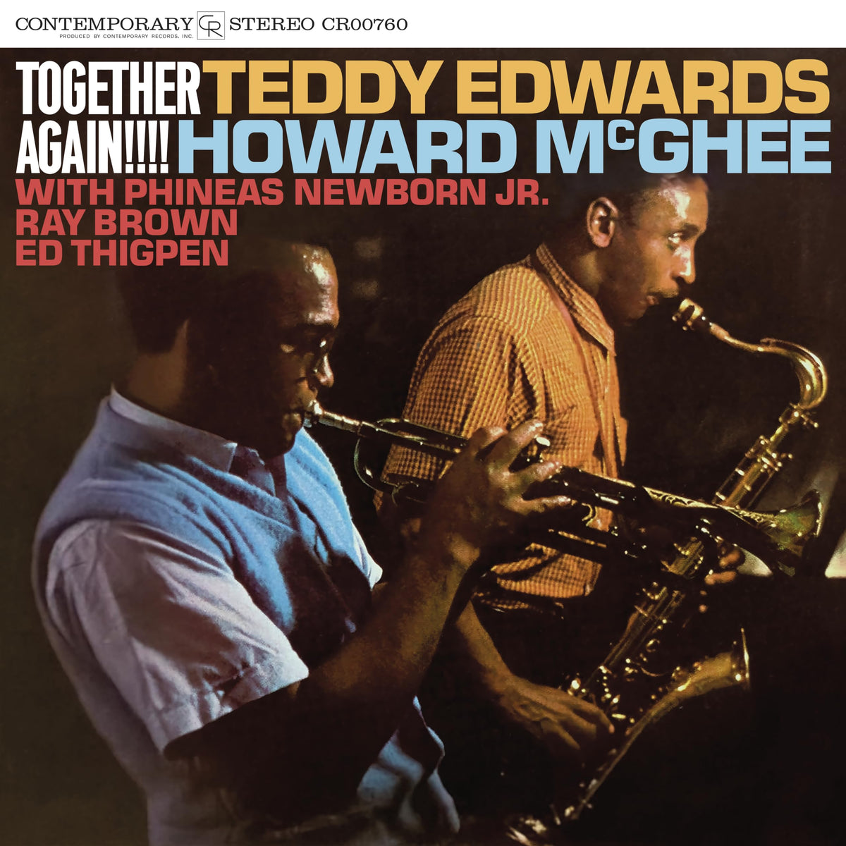 Teddy Edwards & Howard McGhee – Together Again!!!! vinyl record cover