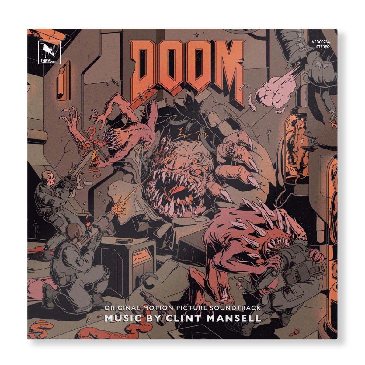 Clint Mansell – Doom Ost (Green/Orange Smoke Vinyl) vinyl record cover
