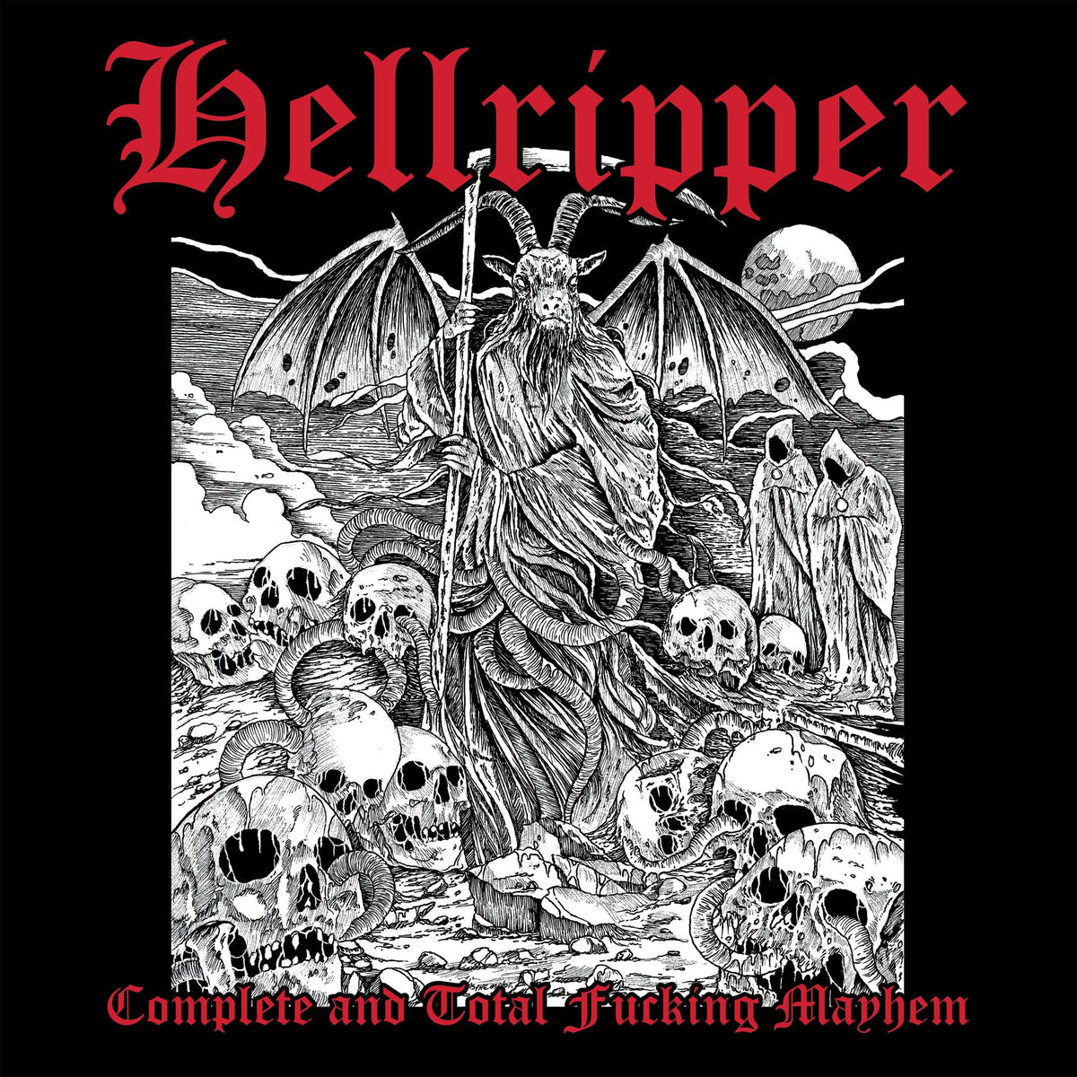 Hellripper – Complete and Total Fucking Mayhem vinyl record cover