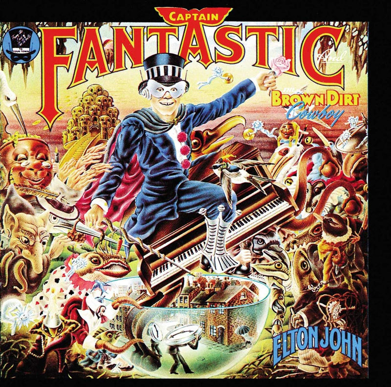 Elton John – Captain Fantastic & the Brown Dirt Cowboy vinyl record cover