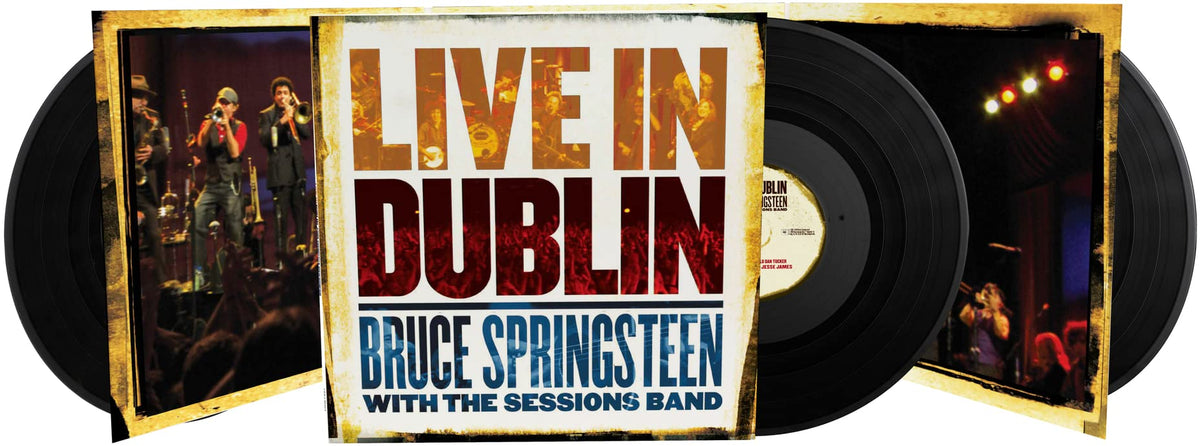 Bruce Springsteen with The Sessions Band – Live in Dublin vinyl record cover