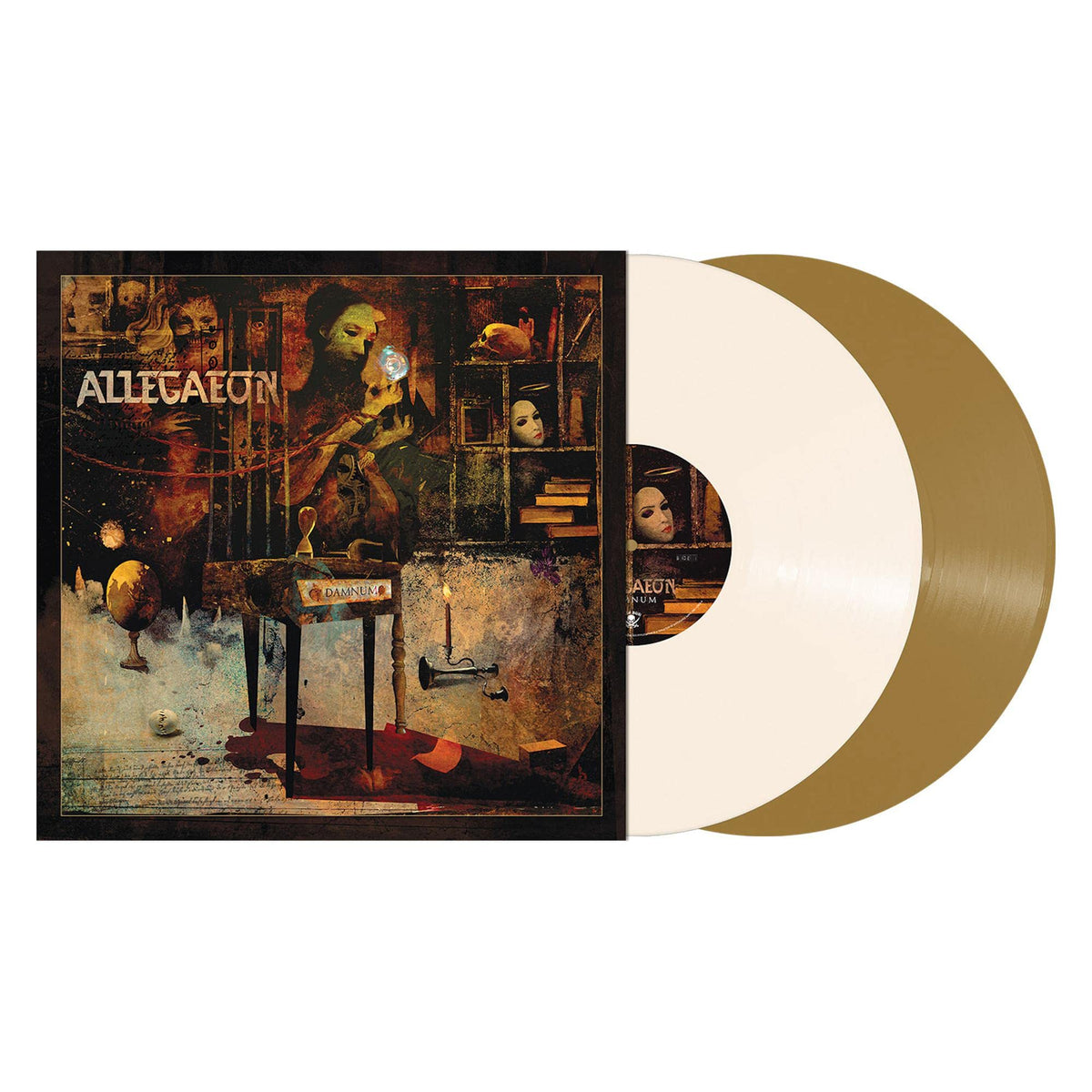 Allegaeon – Damnum (Bone/Gold Vinyl) vinyl record cover