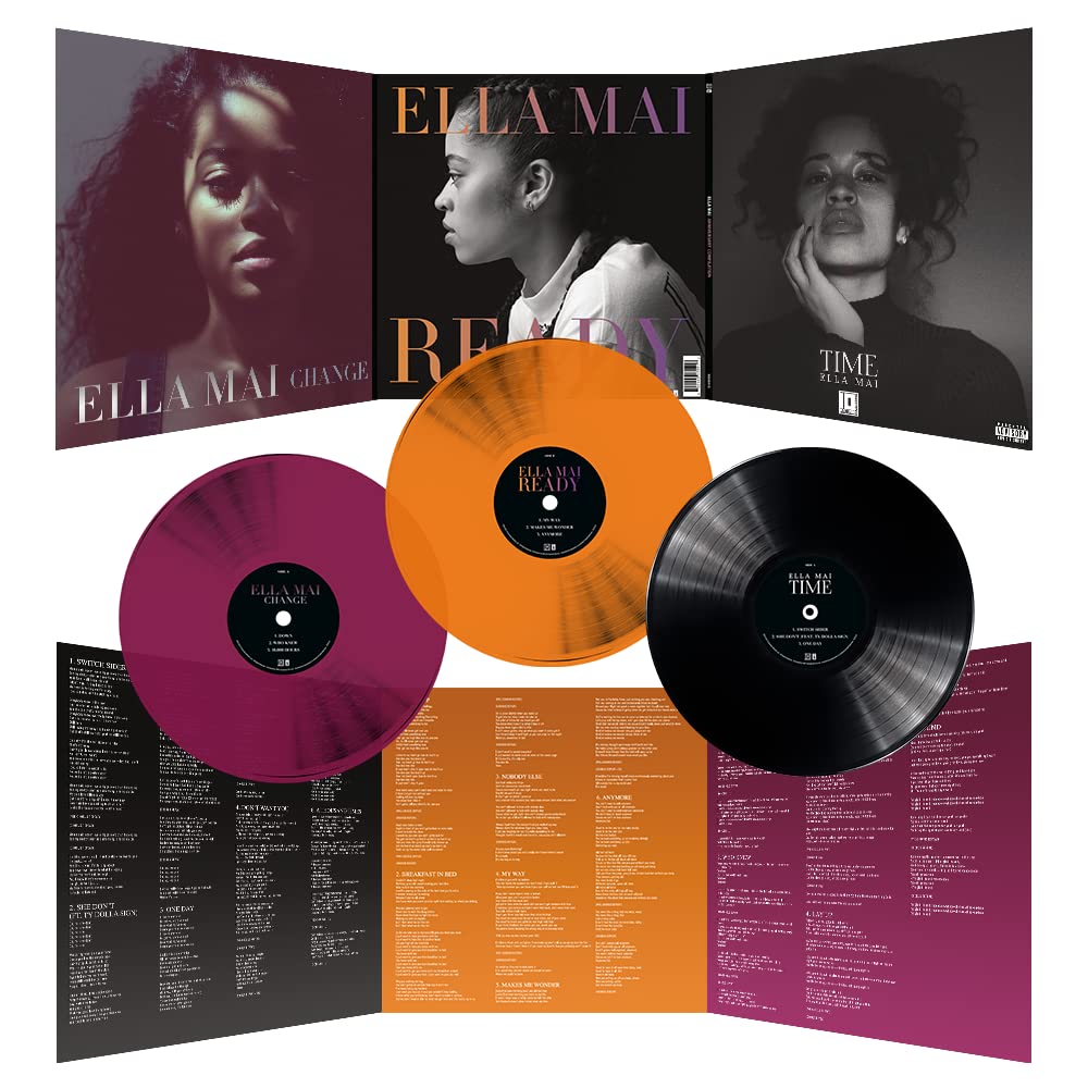 Ella Mai – Time Change Ready (Anniversary Edition) (Black/Violet/Orange Viny vinyl record cover