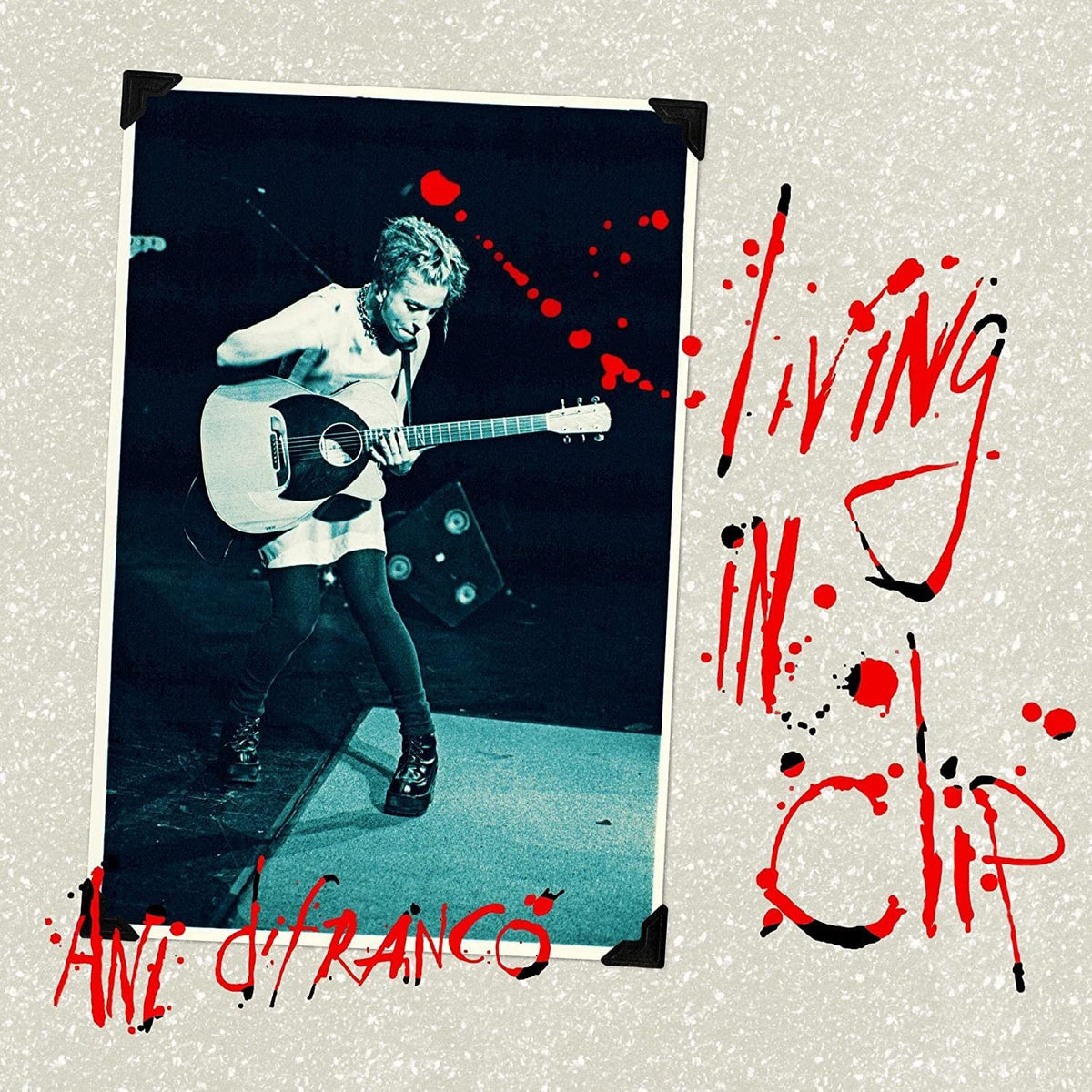 Ani DiFranco – Living in Clip vinyl record cover