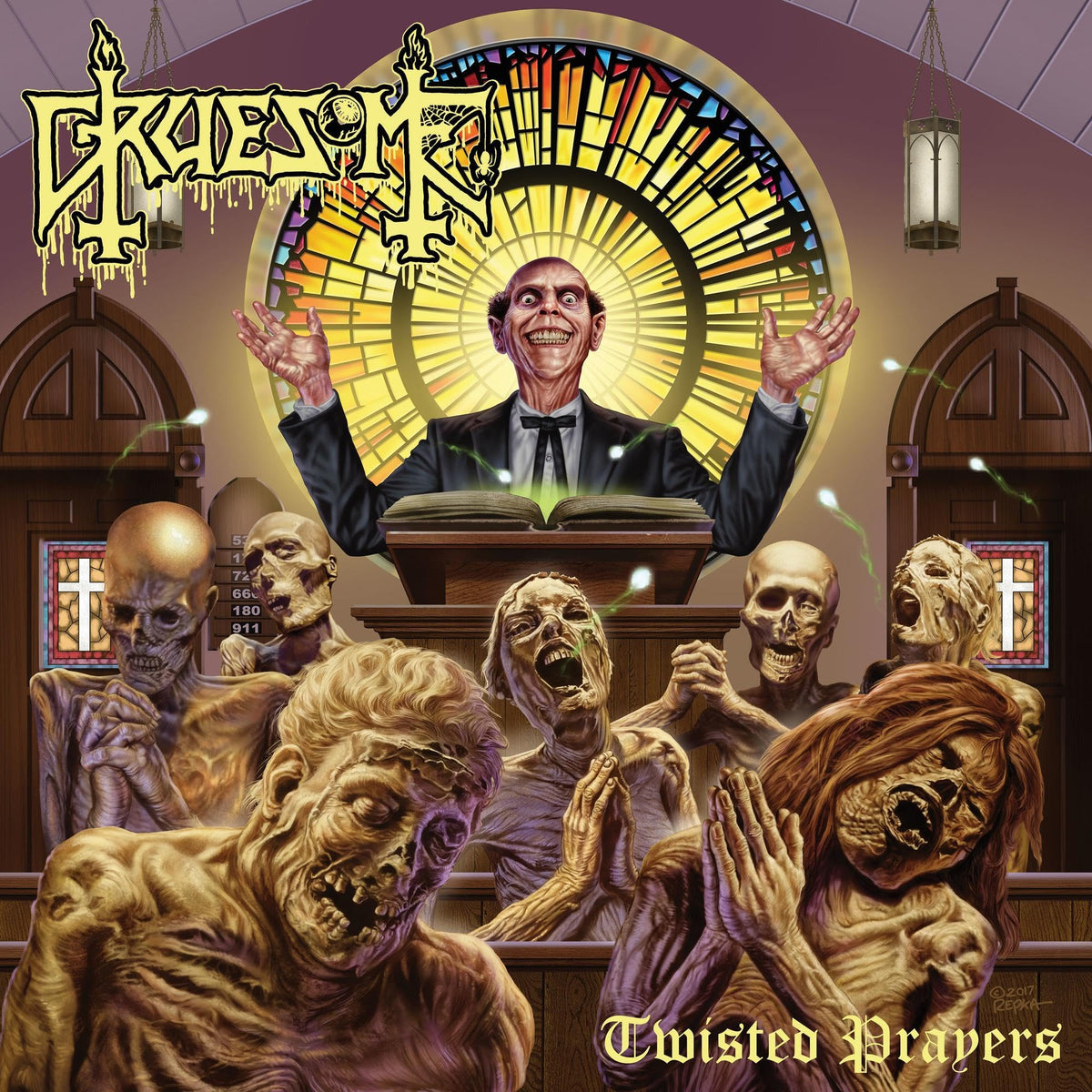 Gruesome – Twisted Prayers  by Gruesome vinyl record cover