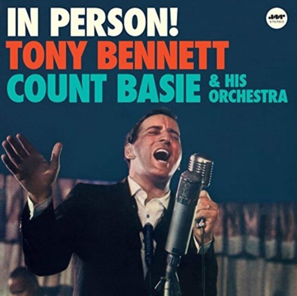 Tony Bennett with Count Basie and His Orchestra – In Person! vinyl record cover