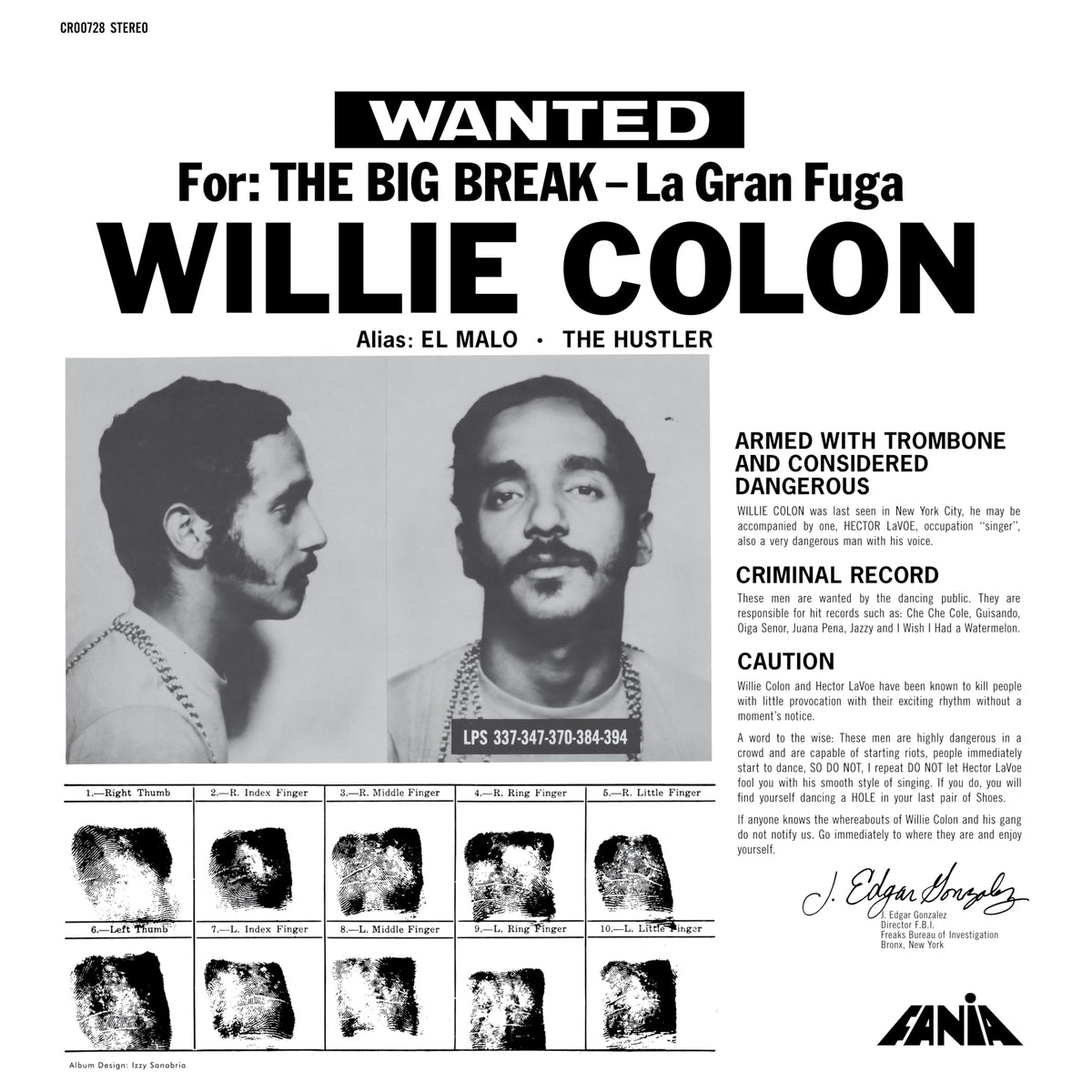 Willie Colon – La Gran Fuga (BIG BREAK/LP)