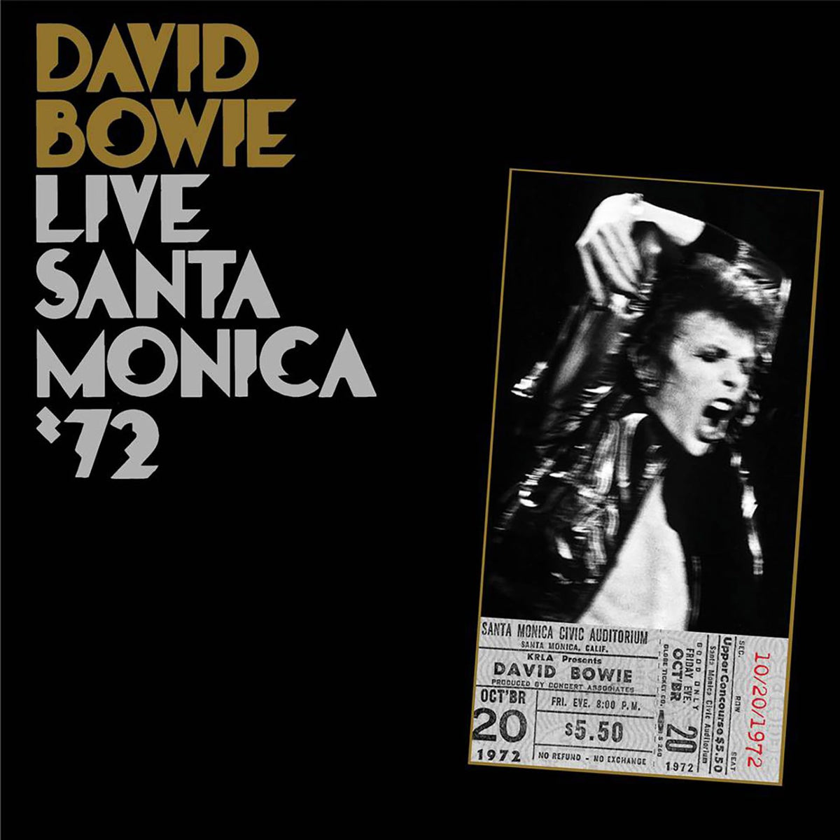 David Bowie – Live in Santa Monica '72 vinyl record cover