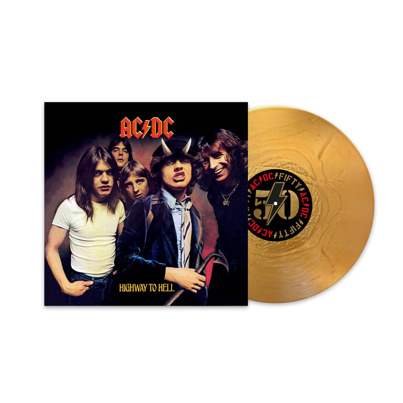 Ac/Dc – Highway to Hell (50th Anniversary Gold Vinyl) vinyl record cover