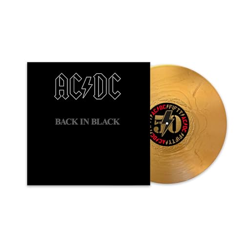 Ac/Dc – Back in Black (50th Anniversary Gold Vinyl) vinyl record cover