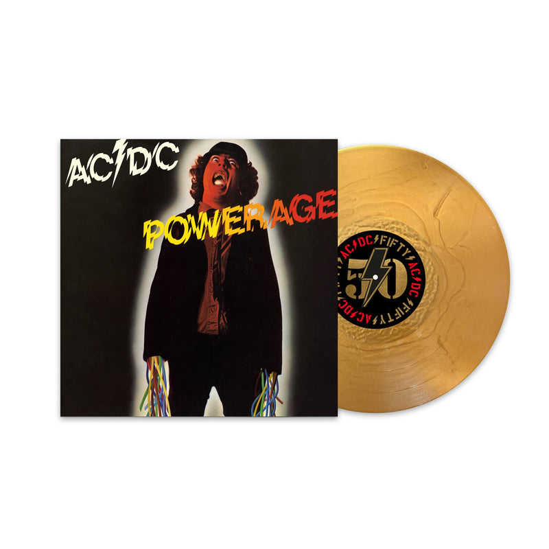 Ac/Dc – Powerage (50th Anniversary Gold Vinyl) vinyl record cover