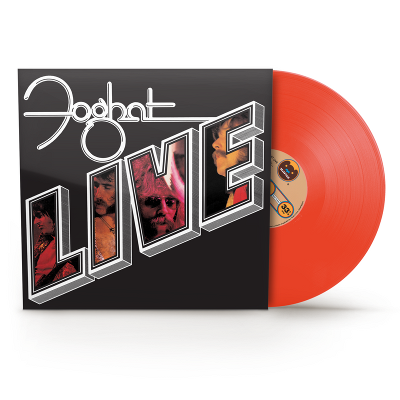 Foghat – Foghat Live (Translucent Orange Vinyl) (Rocktober) vinyl record cover