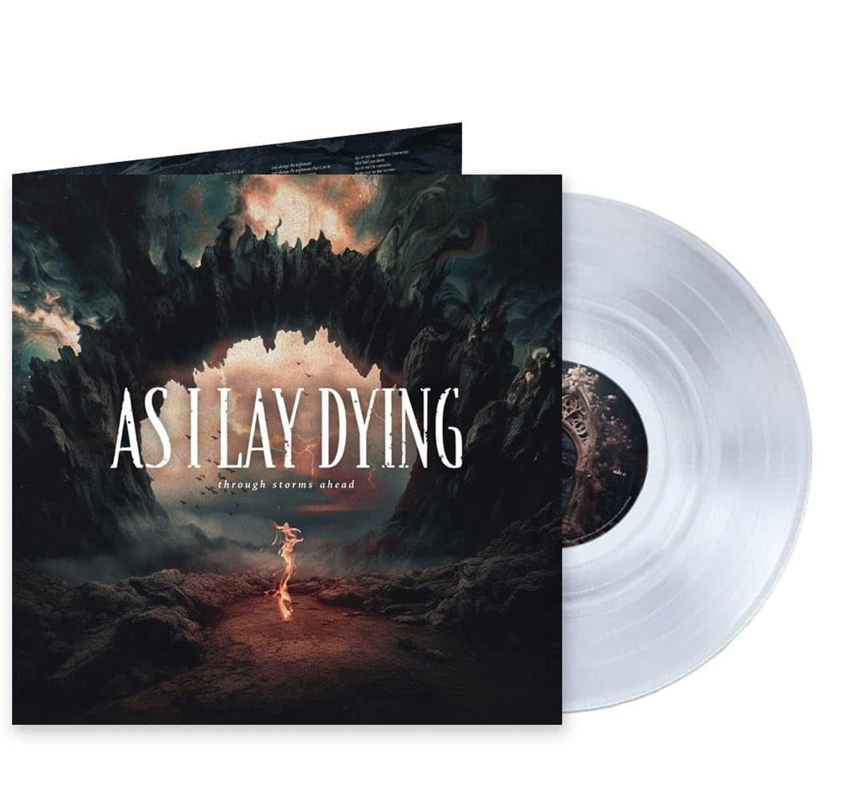 As I Lay Dying – Through Storms Ahead Indie Exclusive Vinyl (Clear) by As I Lay Dying [LP] vinyl record cover