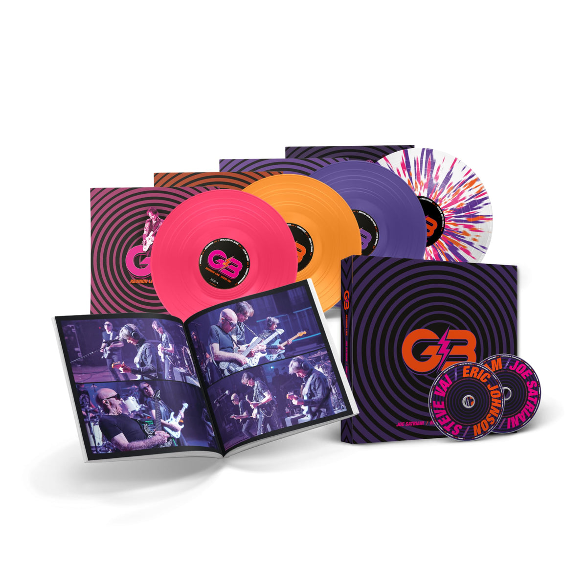 G3 – Reunion Live (Coloured Vinyl) vinyl record cover