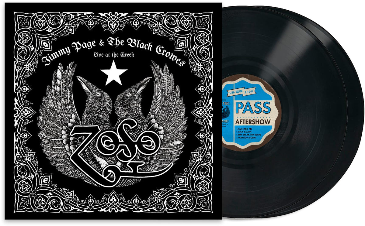 Jimmy Page & The Black Crowes – Live at the Greek vinyl record cover