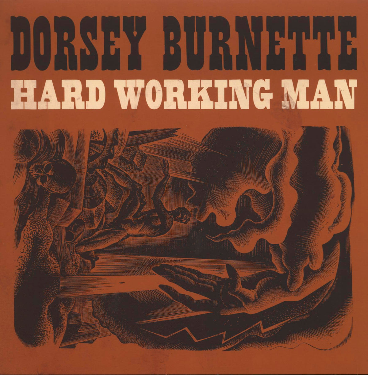 Dorsey Burnette – Hard Working Man (1960-1964) Limited Edition 500 Lps - 250 'Sugar Mountain' Gold Lps! / 250 'Restless Rollin' Black Lps! (Randomly Inserted) vinyl record cover