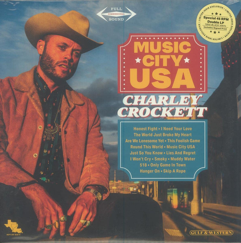 Charley Crockett – Music City USA -Indie- vinyl record cover
