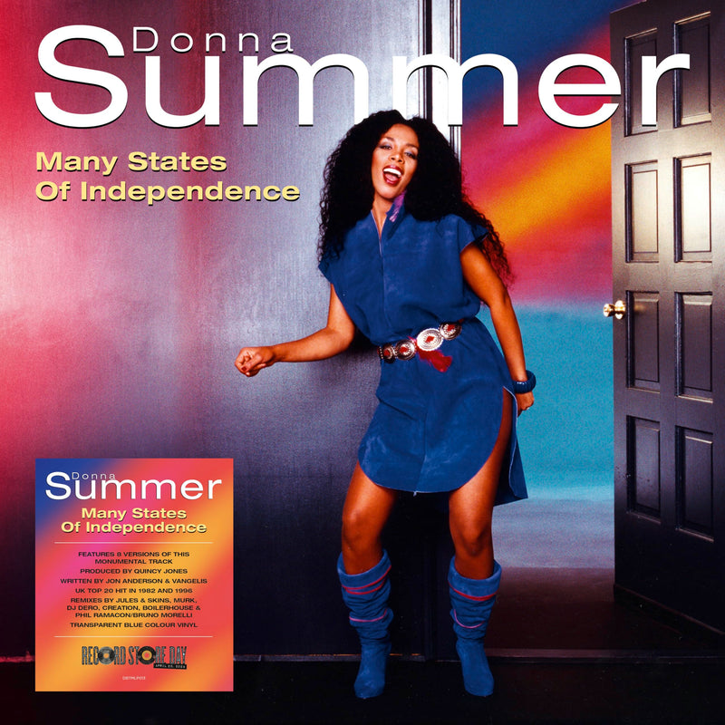Donna Summer – Many States Of Independence (Translucent Blue Vinyl) (RSD 2024) vinyl record cover