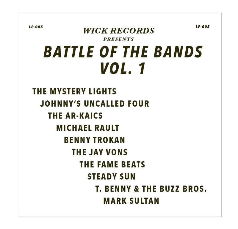 Various Artists – Wick Records: Battle Of The Bands Vol. 1 (Grey Marble Vinyl) vinyl record cover