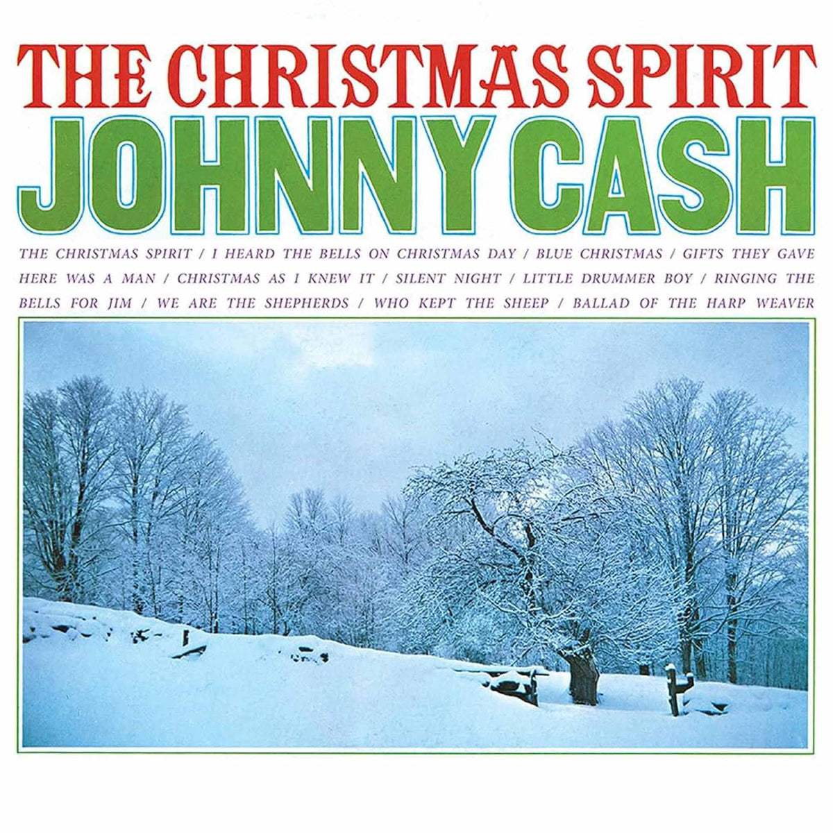 Johnny Cash – The Christmas Spirit vinyl record cover