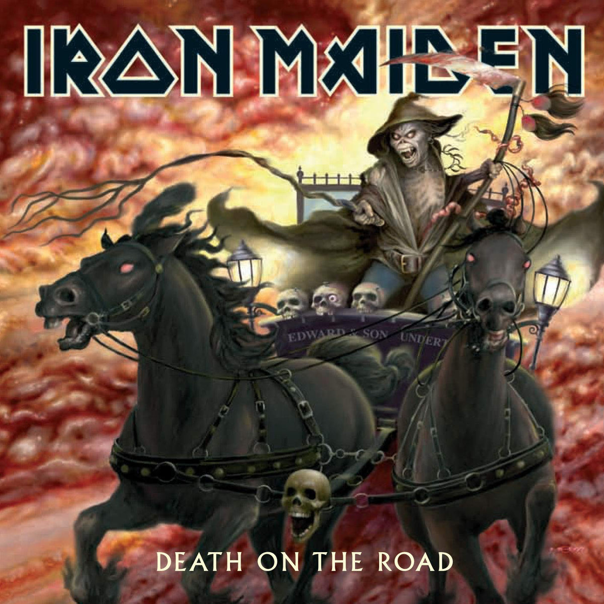 Iron Maiden – Death On the Road vinyl record cover