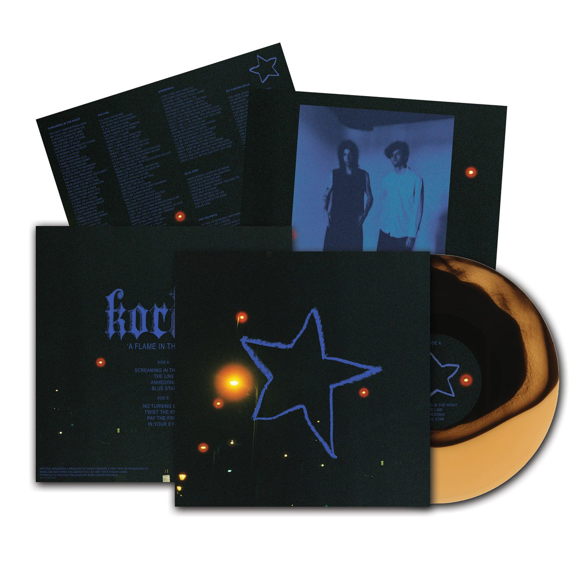 Korine – A Flame in the Dark vinyl record cover