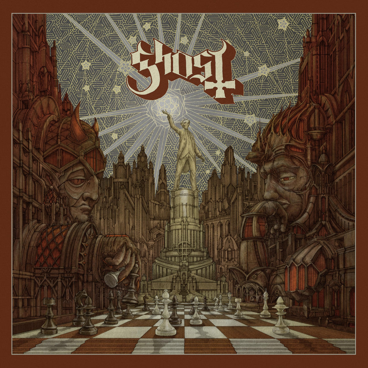 Ghost – Popestar (Grey Smoke Vinyl) vinyl record cover