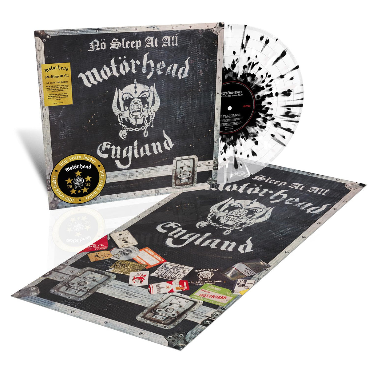 Motörhead – No Sleep at All (50th Anniversary Edition) vinyl record cover