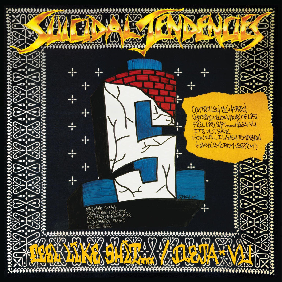 Suicidal Tendencies – Controlled By Hatred / Feel Like Shit... Deja Vu vinyl record cover