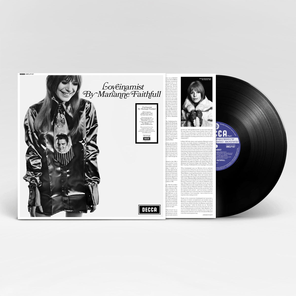 Marianne Faithfull – Loveinamist vinyl record cover